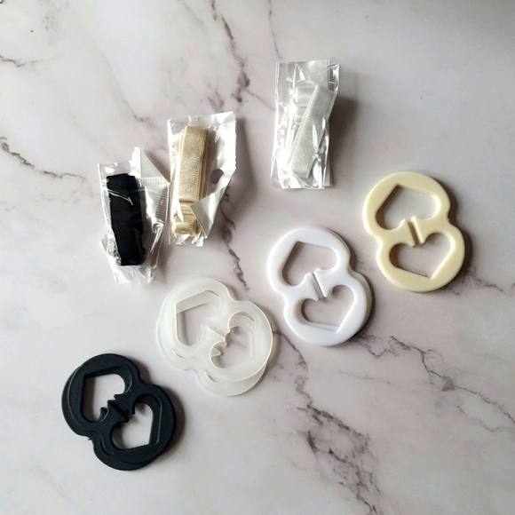 LUCSIS Racer Back Bra Conversion Clips In 4 Colors With Bra Straps - Picture 1 of 7